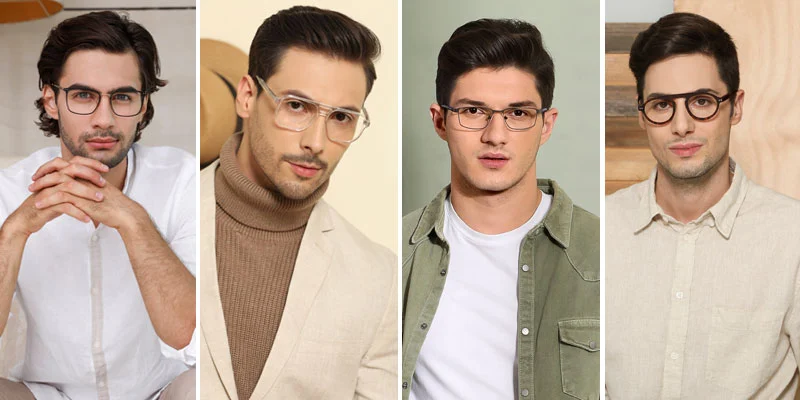 Glasses for heart shaped face men best sale